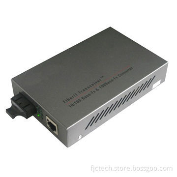 25km 10/100m Double High Speed Fiber Optic Media Converter